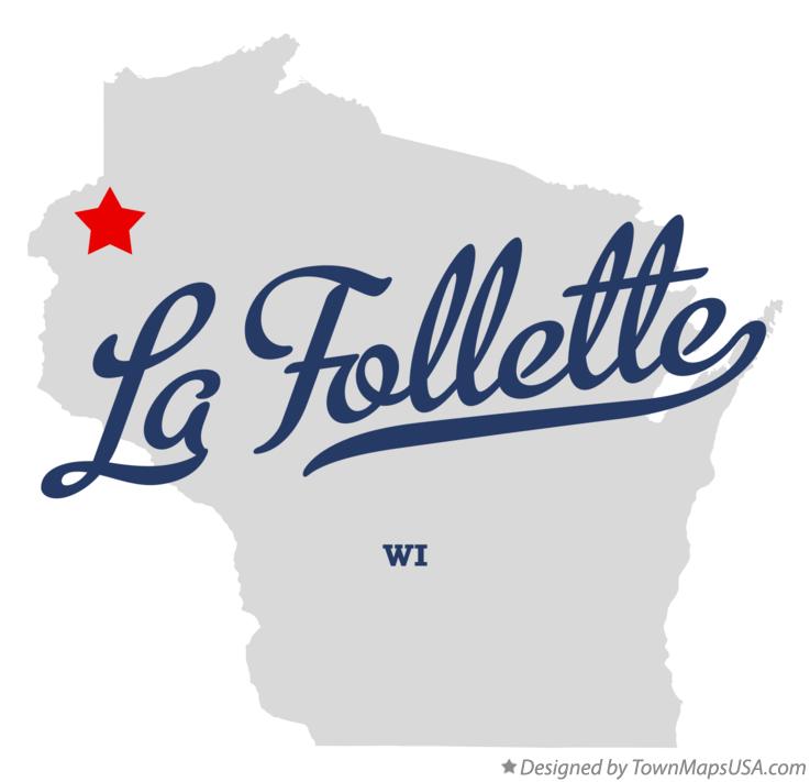 Map of La Follette Wisconsin WI