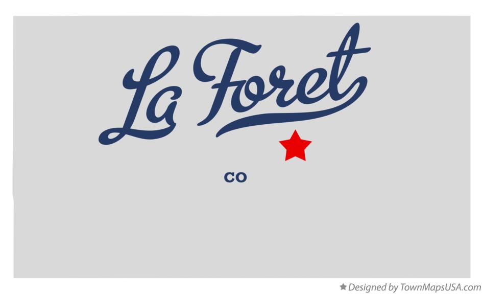 Map of La Foret Colorado CO
