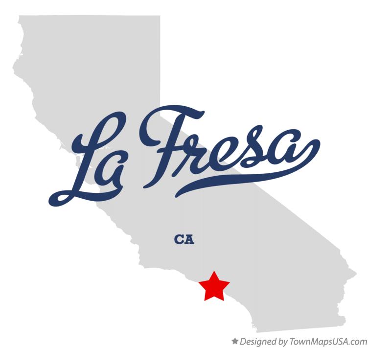 Map of La Fresa California CA