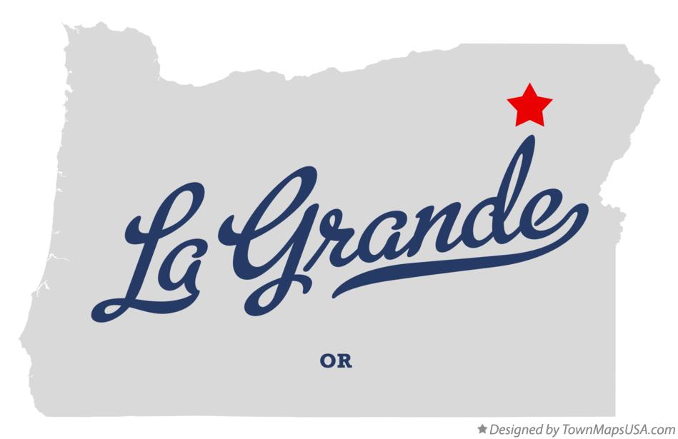 Map of La Grande Oregon OR