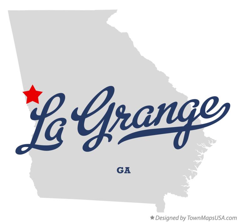 Map of La Grange Georgia GA