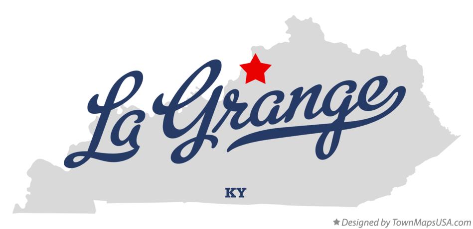 Map of La Grange Kentucky KY