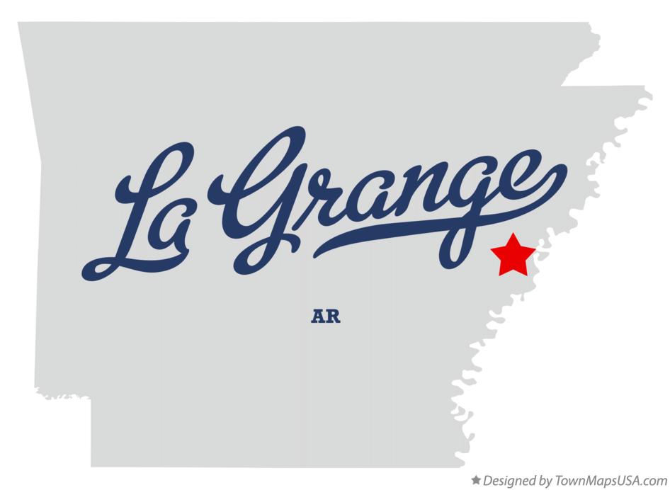 Map of La Grange Arkansas AR