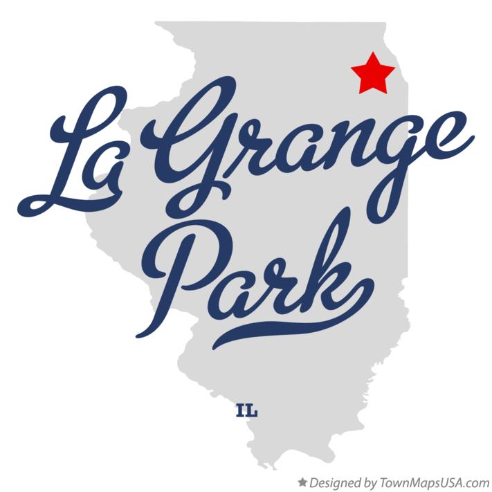 Map of La Grange Park Illinois IL