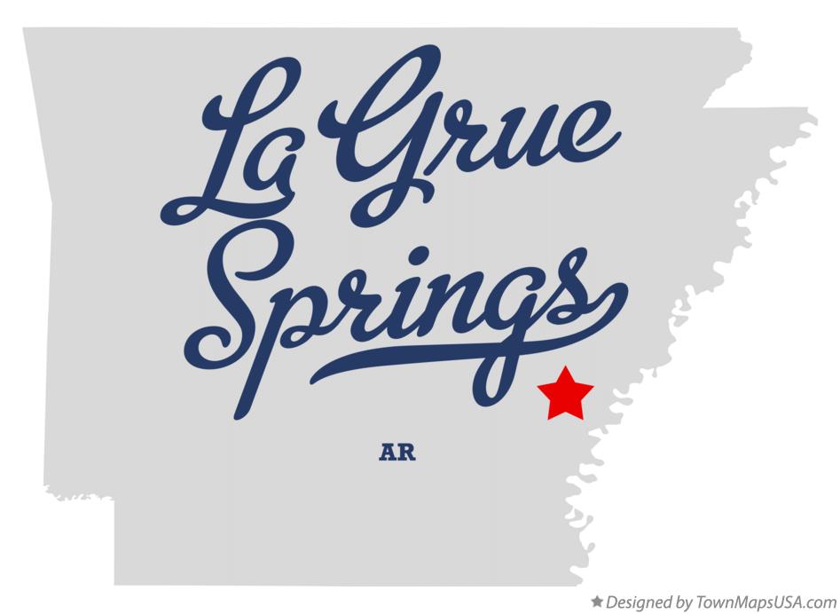 Map of La Grue Springs Arkansas AR