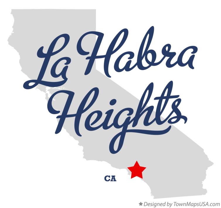 Map of La Habra Heights California CA