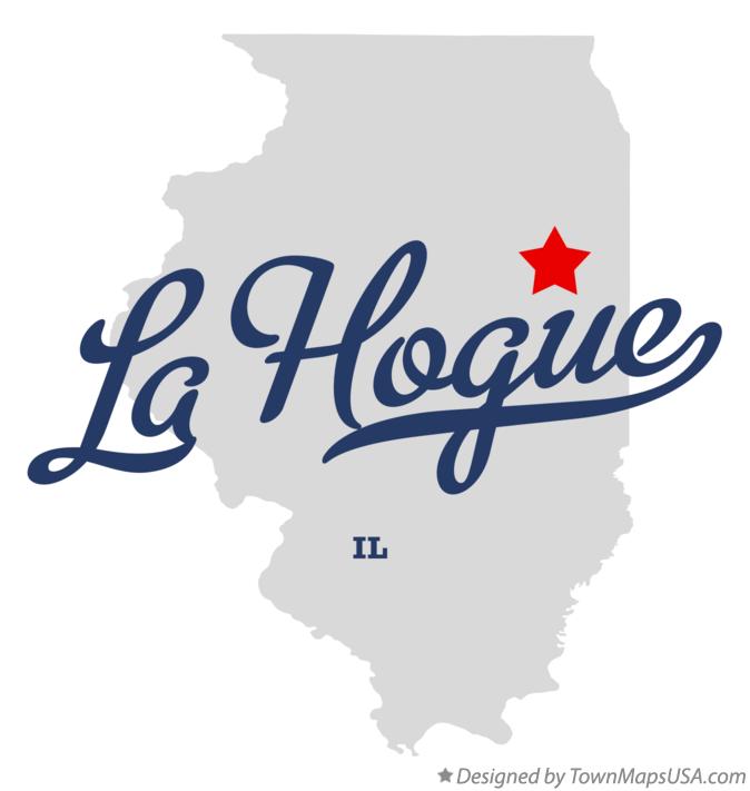 Map of La Hogue Illinois IL