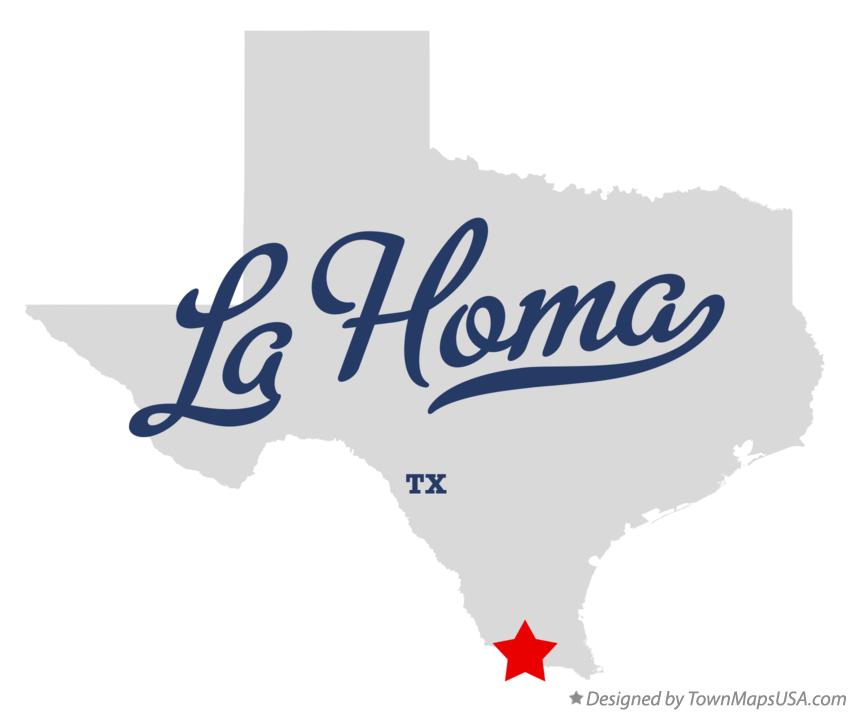 Map of La Homa Texas TX