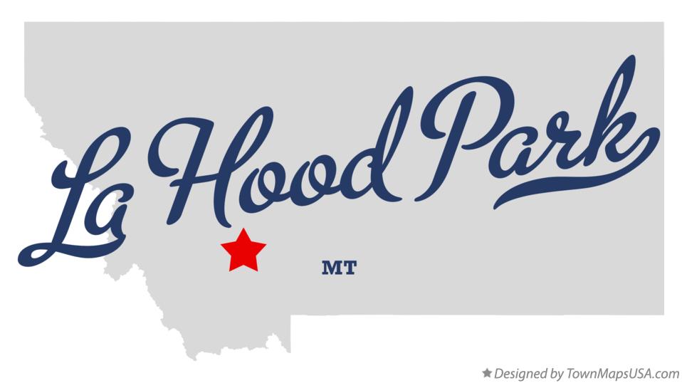 Map of La Hood Park Montana MT