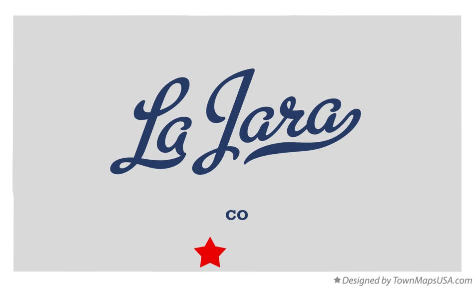 Map of La Jara Colorado CO