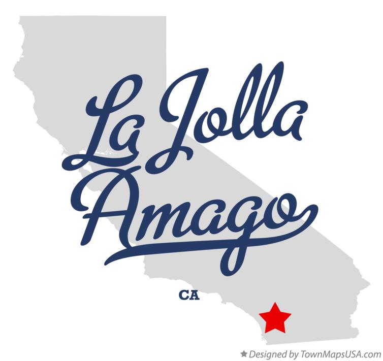 Map of La Jolla Amago California CA