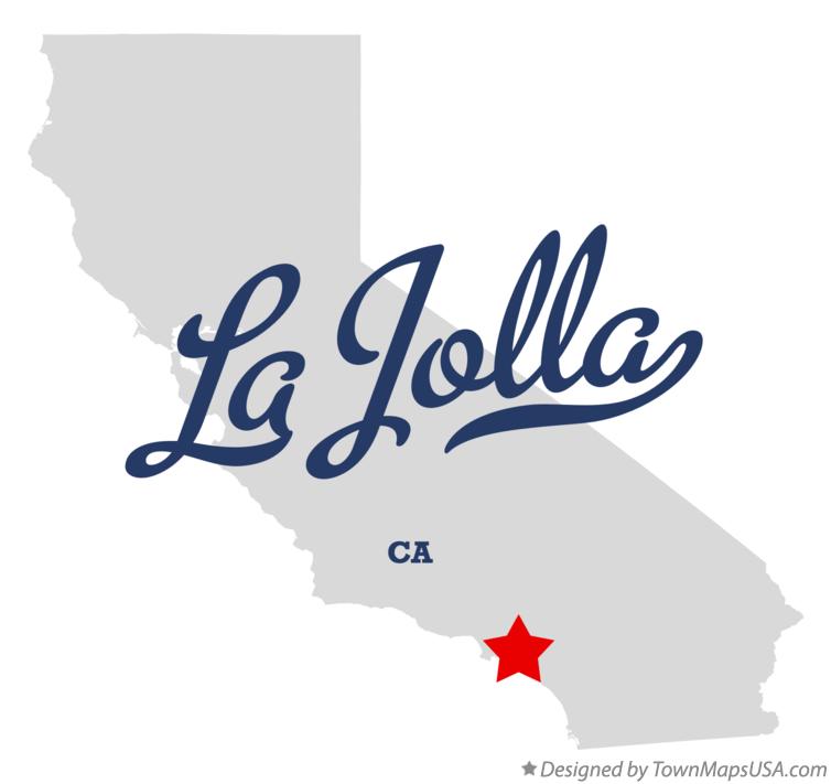 Map of La Jolla California CA