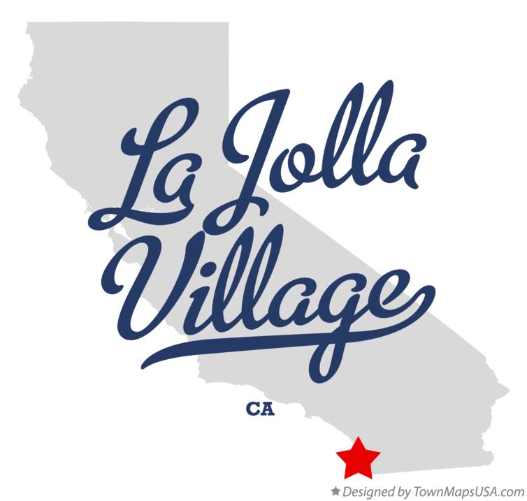Map of La Jolla Village California CA