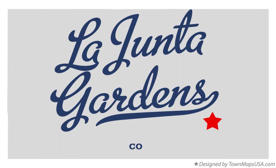 Map of La Junta Gardens Colorado CO