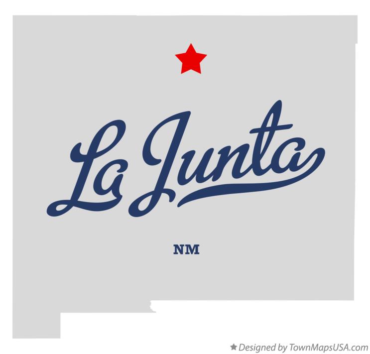 Map of La Junta New Mexico NM