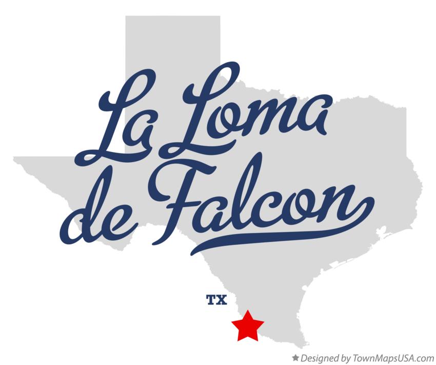 Map of La Loma de Falcon Texas TX