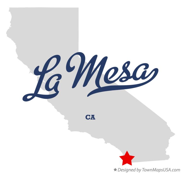 Map Of La Mesa Ca California