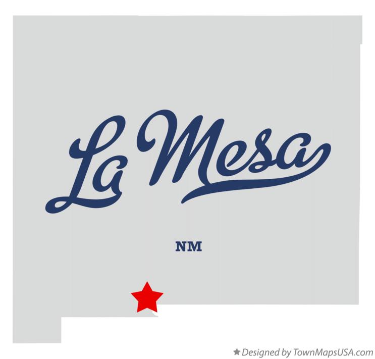 Map of La Mesa New Mexico NM