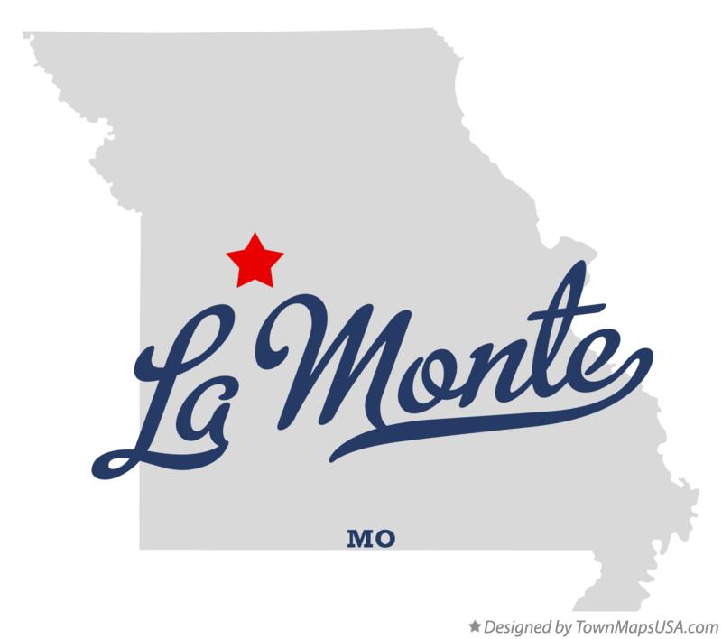 Map of La Monte Missouri MO