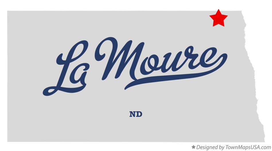 Map of La Moure North Dakota ND
