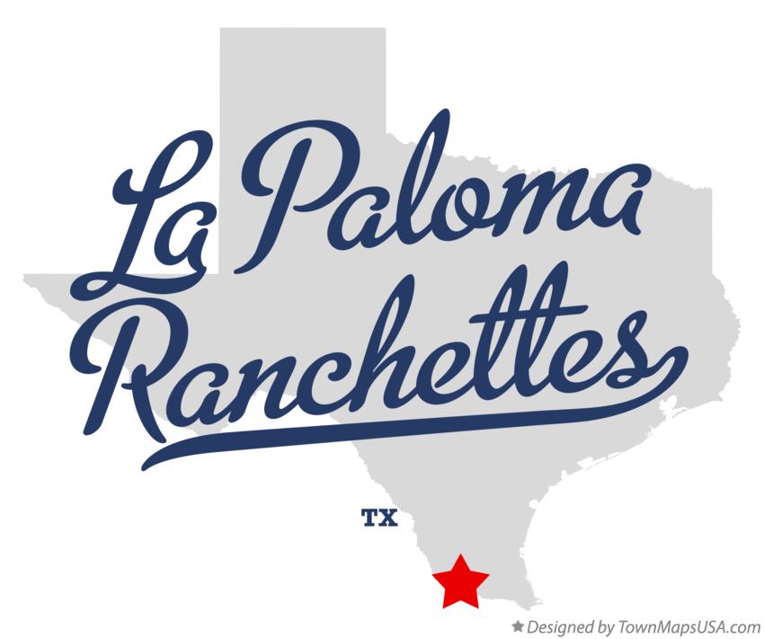 Map of La Paloma Ranchettes Texas TX