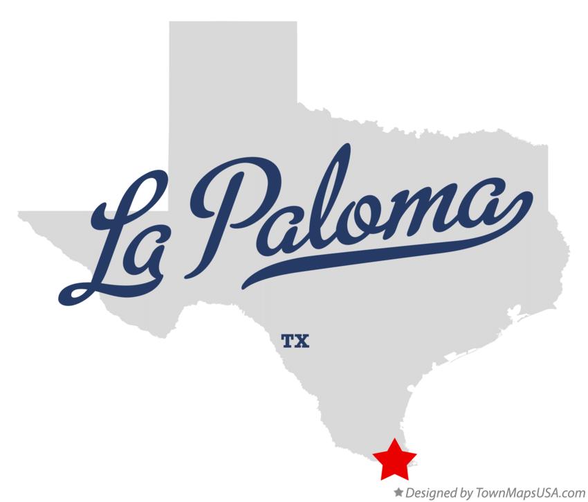 Map of La Paloma Texas TX