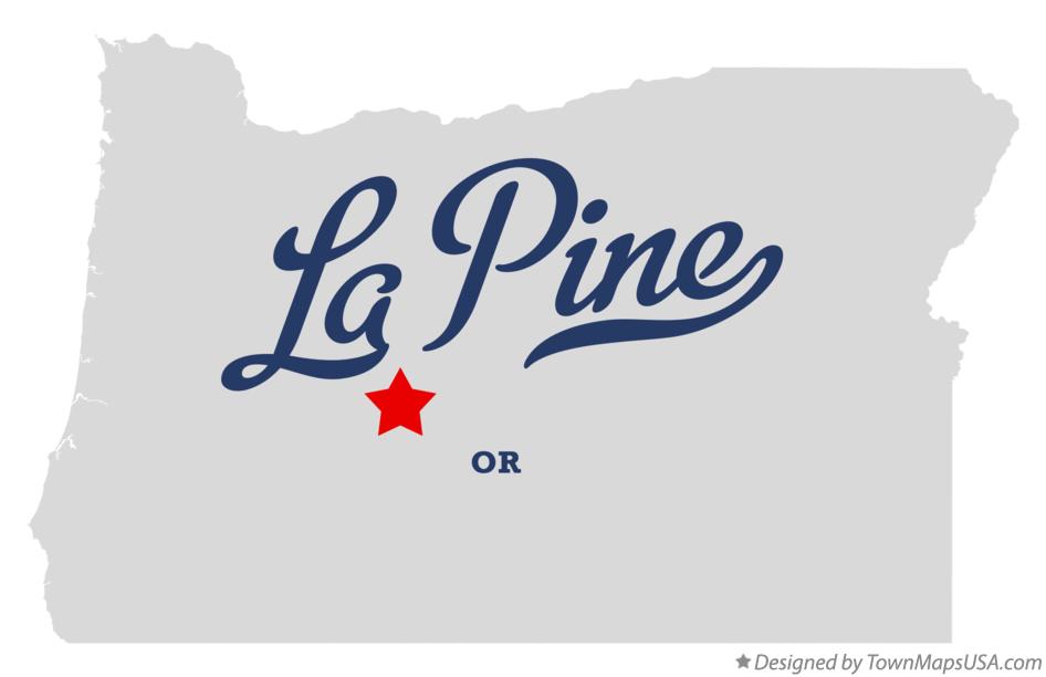 Map of La Pine Oregon OR