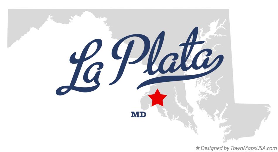 Map of La Plata Maryland MD