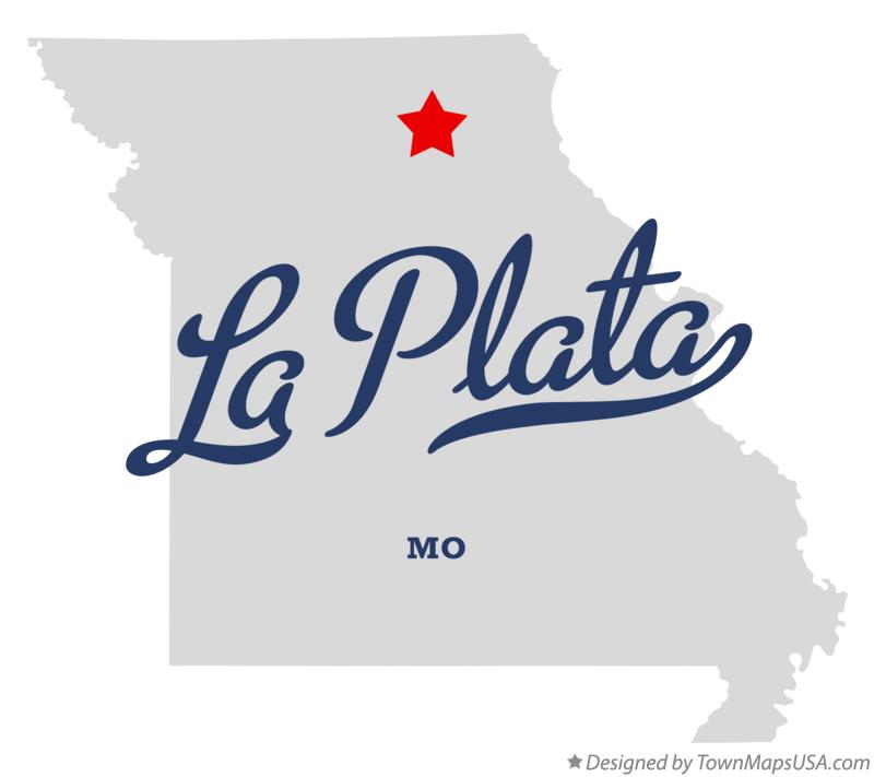 Map of La Plata Missouri MO