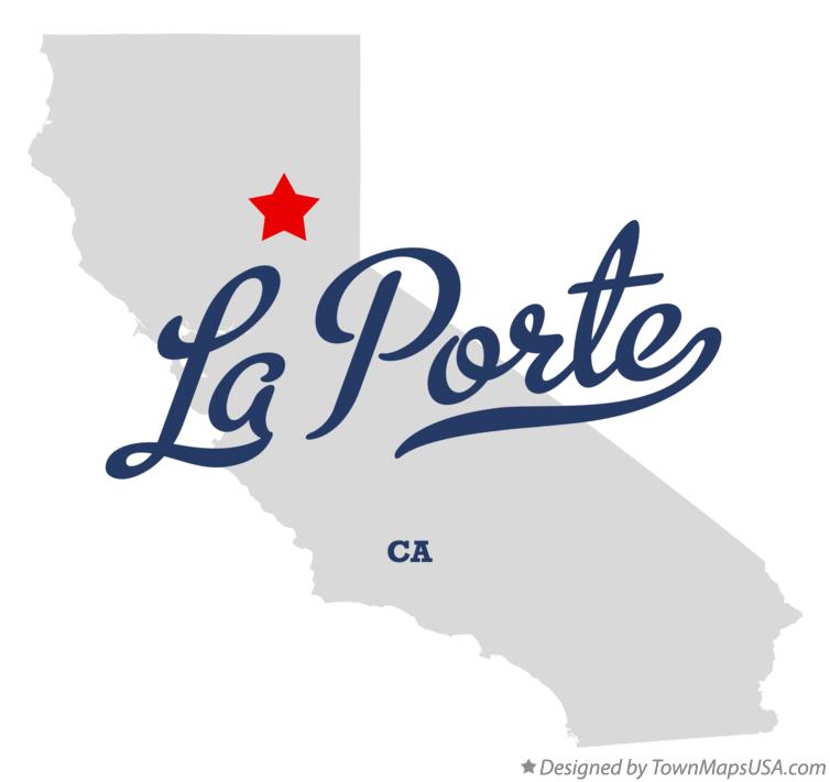 Map of La Porte California CA
