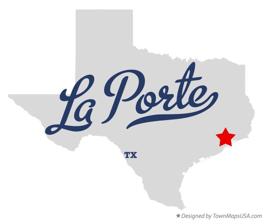 Map of La Porte Texas TX