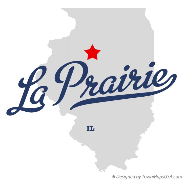 Map of La Prairie Illinois IL