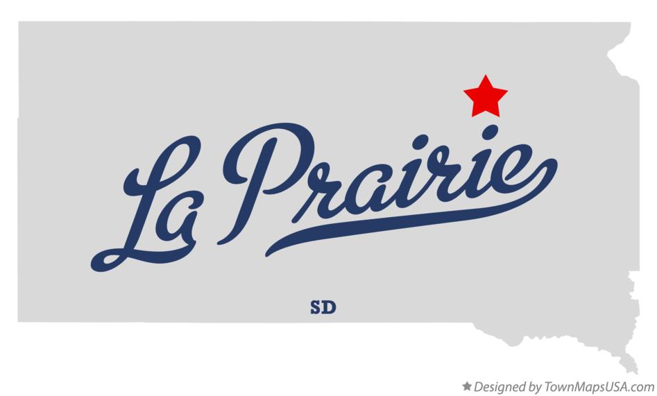 Map of La Prairie South Dakota SD