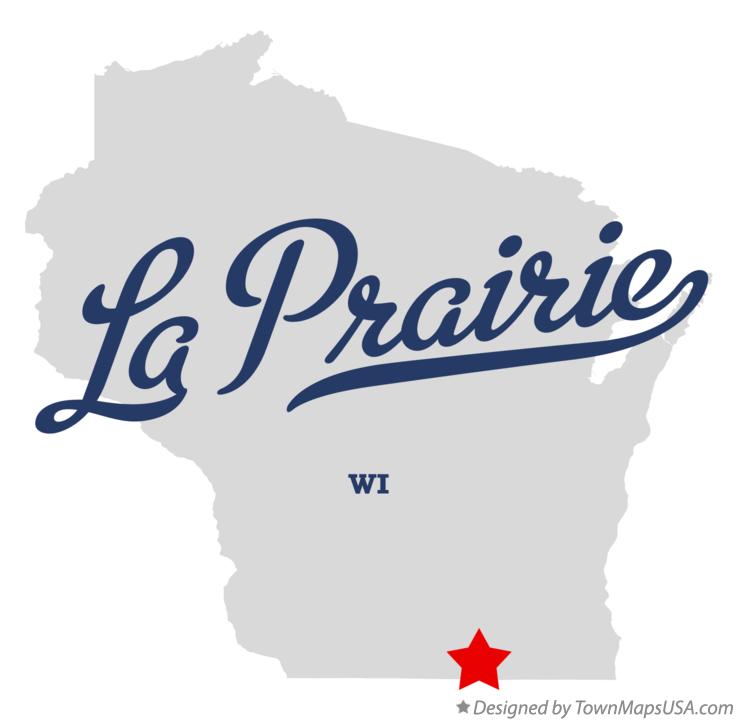 Map of La Prairie Wisconsin WI
