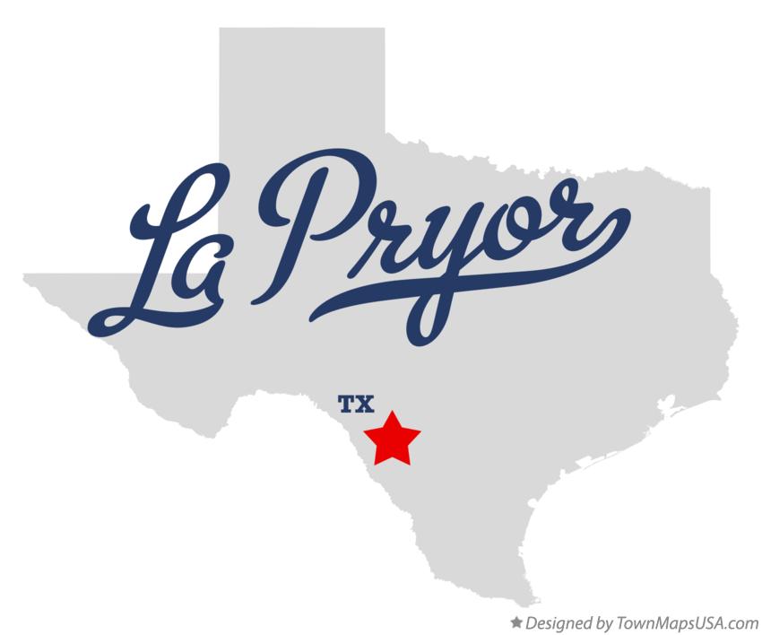 Map of La Pryor Texas TX