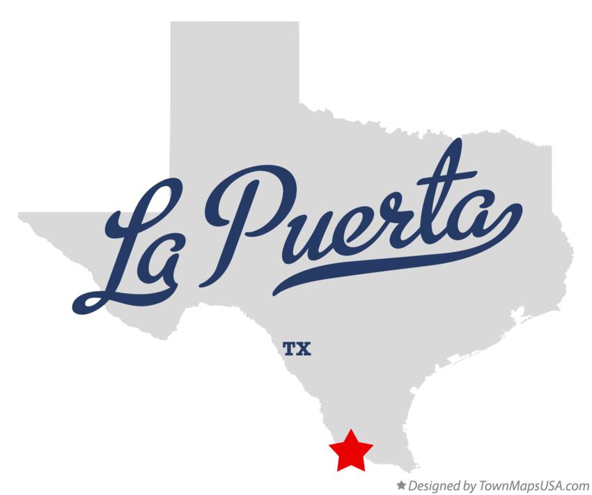 Map of La Puerta Texas TX