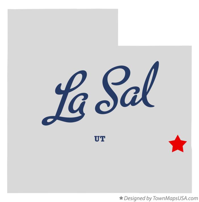 Map of La Sal Utah UT