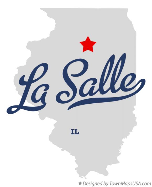 Map of La Salle Illinois IL