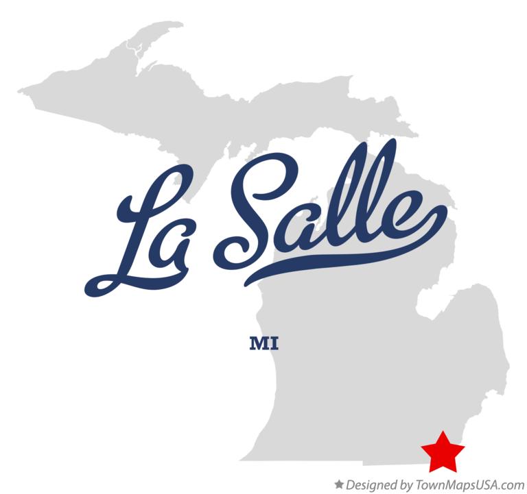Map of La Salle Michigan MI