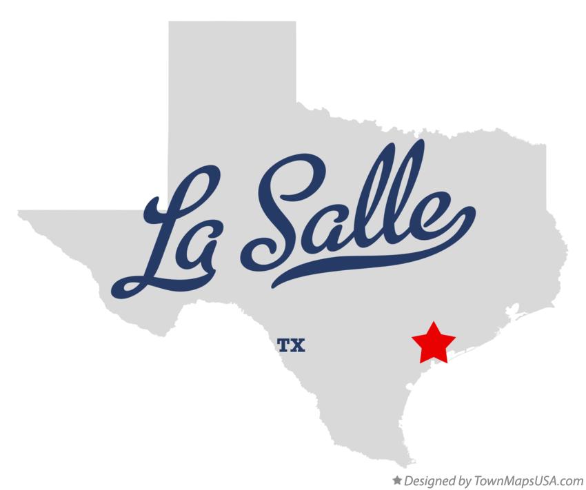 Map of La Salle Texas TX