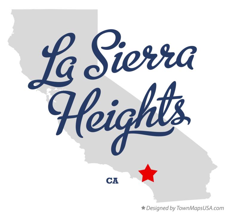 Map of La Sierra Heights California CA