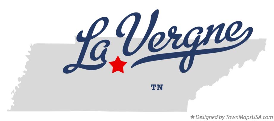 Map of La Vergne Tennessee TN