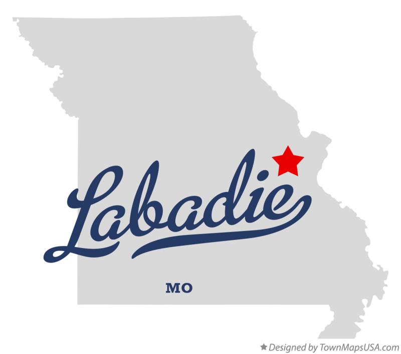 Map of Labadie Missouri MO