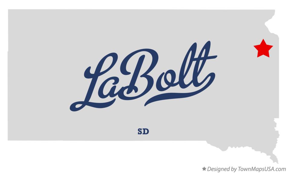 Map of LaBolt South Dakota SD