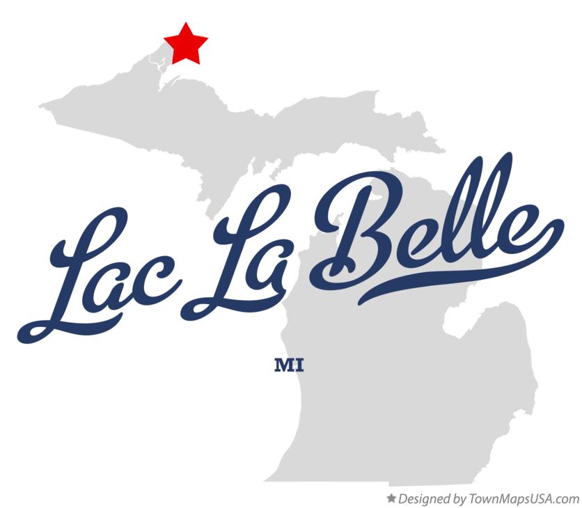 Map of Lac La Belle Michigan MI