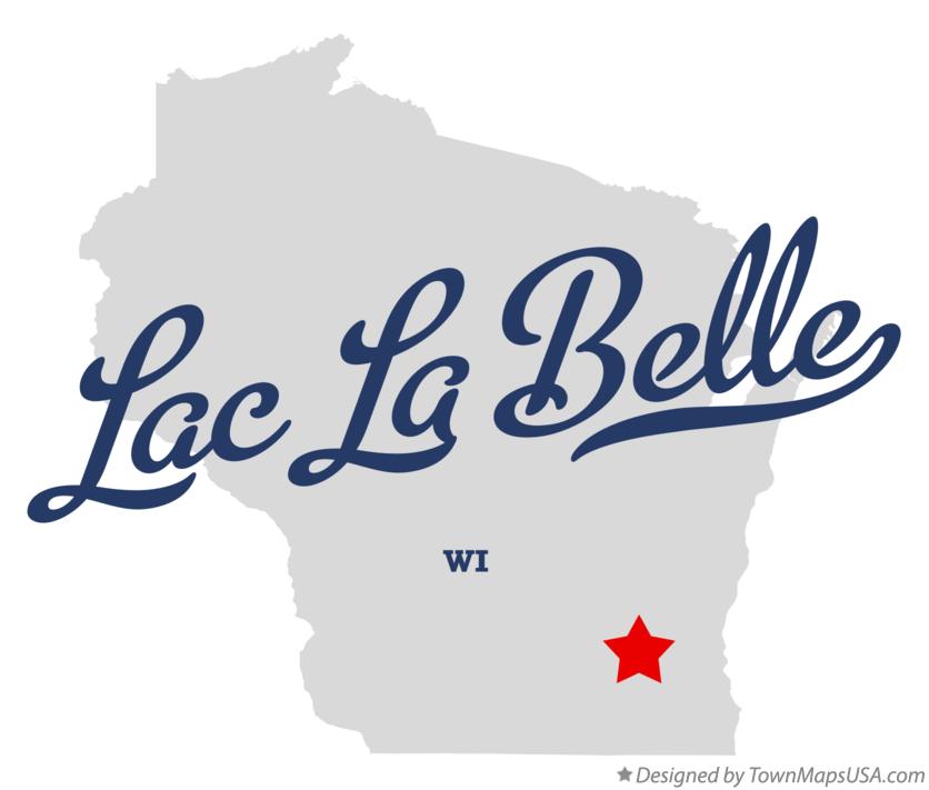 Map of Lac La Belle Wisconsin WI