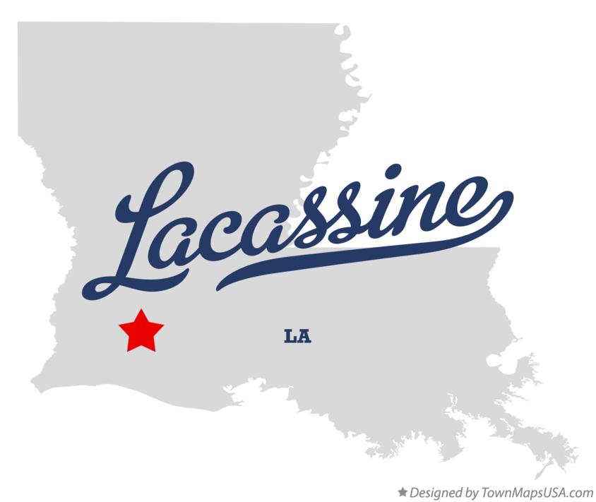 Map of Lacassine Louisiana LA
