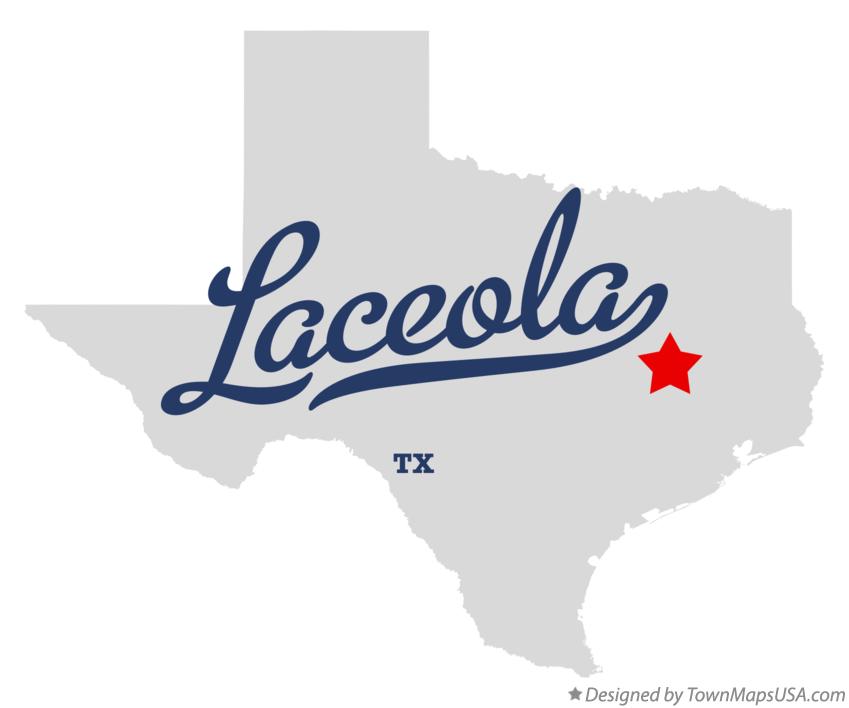 Map of Laceola Texas TX
