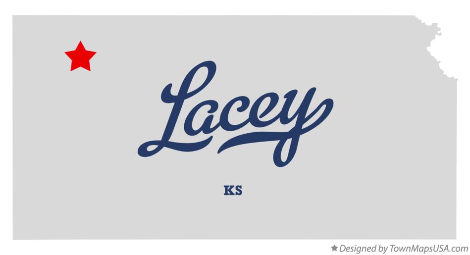 Map of Lacey Kansas KS