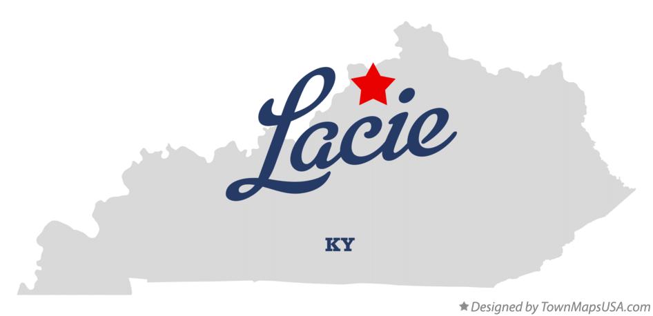 Map of Lacie Kentucky KY